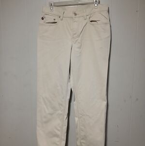 Ralph Lauren polo jean  company ladies off white jeans. Size 6